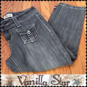 Vanilla star black Jean capris size 3
